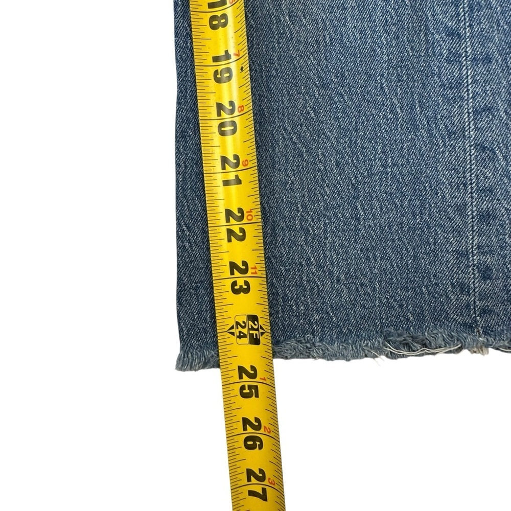 J Crew Demi Boot Crop High Rise Jeans Button Fly Distressed Light Wash - 27 - Picture 6 of 11